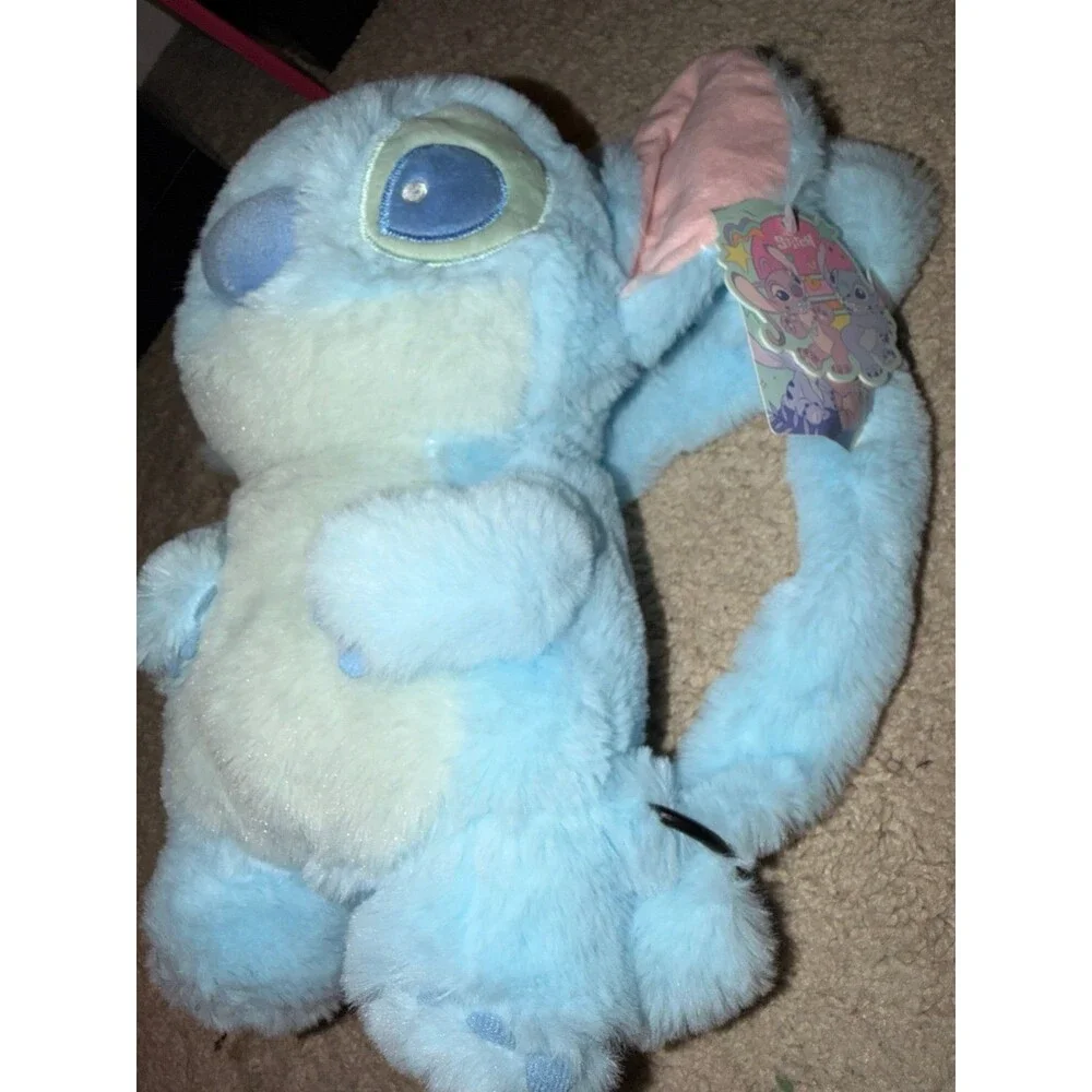 Stitch disney store blue backpack plush stuffed animal bag  NWT